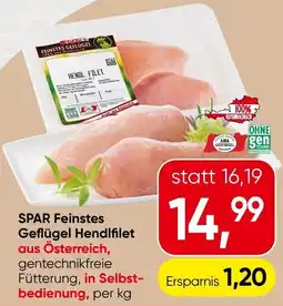 Spar SPAR Feinstes Geflügel Hendlfilet Angebot