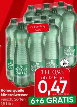 Spar Römerquelle Mineralwasser Angebot