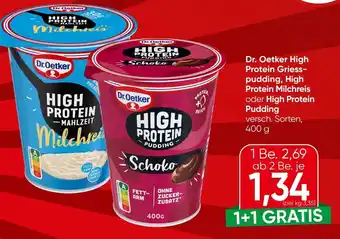 Dr. Oetker High Protein Griess- pudding, High Protein Milchreis oder High Protein