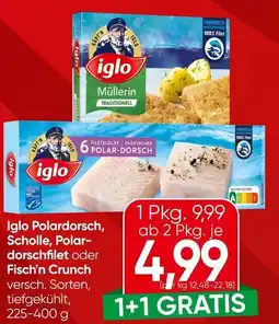 Spar Iglo Polardorsch, Scholle, Polar- dorschfilet oder Fisch'n Crunch Angebot