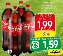 Spar Coca-Cola Limonaden Angebot