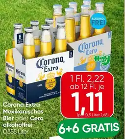 Spar Corona Extra Mexikanisches Bier oder Cero alkoholfrei Angebot