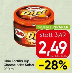 Spar Chio Tortilla Dip Cheese oder Salsa Angebot