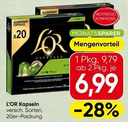 Spar L'OR Kapseln Angebot