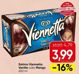 Spar Eskimo Viennetta Vanille oder Mango Angebot