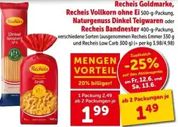 Interspar Recheis Goldmarke Eerteigwaren Dralli Angebot