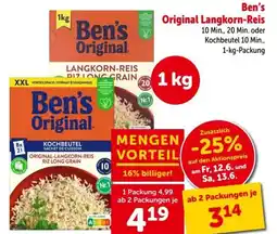 Interspar Ben's Original Original Langkorn-Reis Angebot