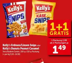 Interspar Kelly's Erdnuss/Linsen Snips oder Angebot