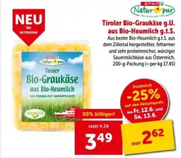 Interspar Tiroler Bio-Graukäse g.U. aus Bio-Heumilch g.t.S. Angebot