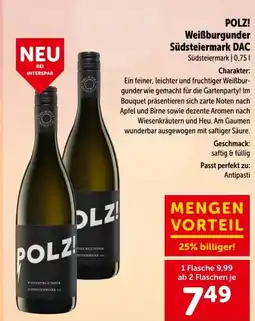 Interspar POLZ! Weißburgunder Südsteiermark DAC Angebot