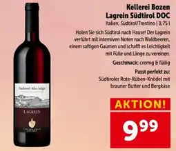 Interspar Kellerei Bozen Lagrein Südtirol DOC Angebot