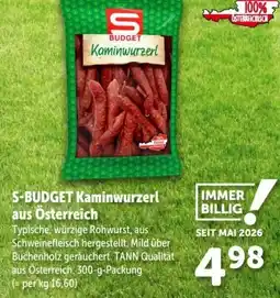 Interspar S-BUDGET Kaminwurzerl aus Osterreich Angebot