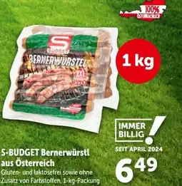 Interspar S-BUDGET Bernerwürstl aus Österreich Angebot