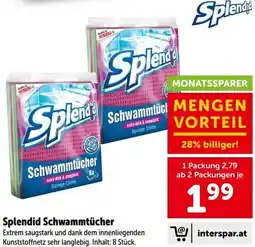 Interspar Splendid Schwammtücher Angebot