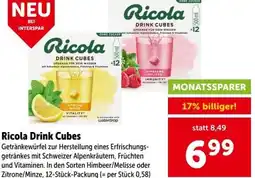 Interspar Ricola Drink Cubes Angebot