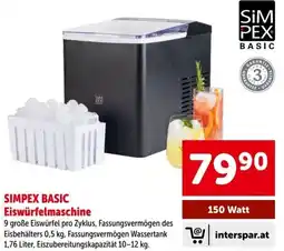 Interspar SIMPEX BASIC Eiswürfelmaschine Angebot