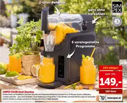 Interspar Simpex color slush-maschine Angebot