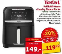 Interspar Tefal Heißluftfritteuse Easy Fry Silence Black Angebot
