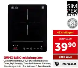 Interspar Simpex basic induktionsplatte Angebot