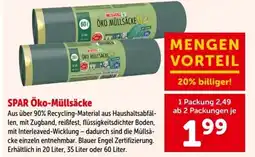 Interspar SPAR Öko-Müllsäcke Angebot