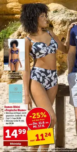 Interspar Damen-Bikini Tropische Blume Angebot
