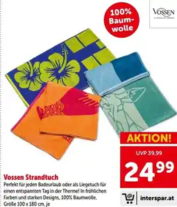 Interspar Vossen Strandtuch Angebot