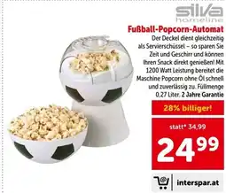 Interspar Fußball-Popcorn-Automat Angebot