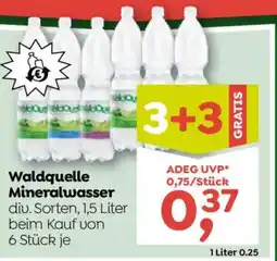 ADEG Waldquelle Mineralwasser Angebot