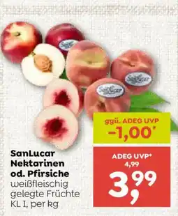 ADEG SanLucar Nektarinen od. Pfirsiche Angebot