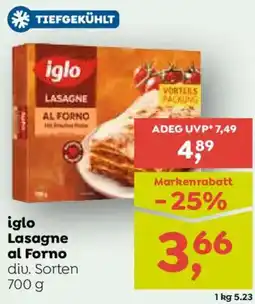 ADEG iglo Lasagne al Forno diu. Sorten Angebot