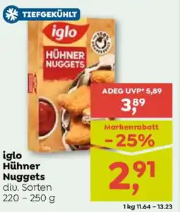 ADEG iglo Hühner Nuggets div. Sorten Angebot