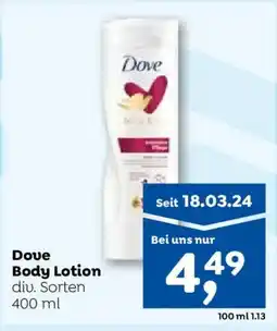 ADEG Dove Body Lotion diu. Sorten Angebot
