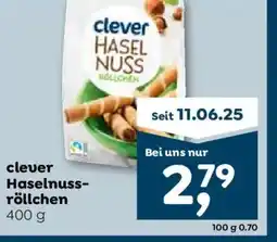 ADEG clever Haselnuss- röllchen Angebot
