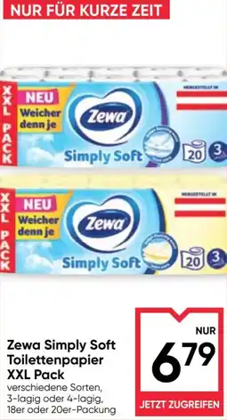 Maximarkt Zewa Simply Soft Toilettenpapier XXL Pack Angebot