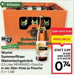 Maximarkt Wurmi Sommerflitzer Weinmischgetränk Angebot