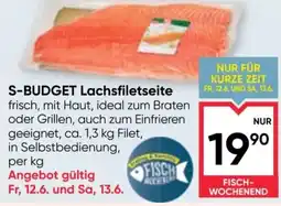 Maximarkt S-BUDGET Lachsfiletseite Angebot