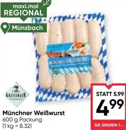 Maximarkt Münchner Weißwurst Angebot