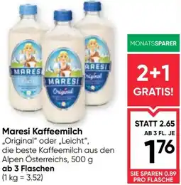 Maximarkt Maresi Kaffeemilch Angebot