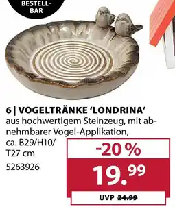Dehner Vogeltränke 'londrina Angebot