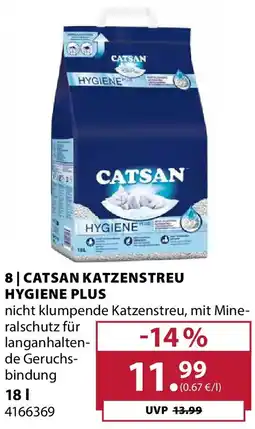 Dehner Catsan katzenstreu hygiene plus Angebot