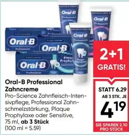 Maximarkt Oral-B Professional Zahncreme Angebot