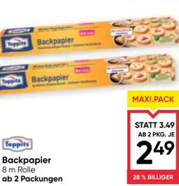 Maximarkt Toppits Backpapier Angebot