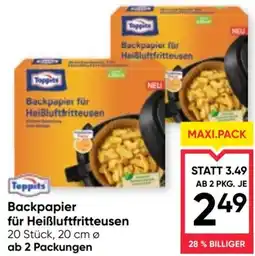 Maximarkt Backpapier für Heißluftfritteusen Angebot