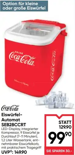 Maximarkt Eiswürfel- Automat SEB28CCRT Angebot