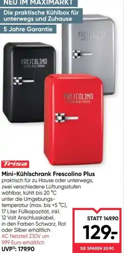 Maximarkt Mini-Kühlschrank Frescolino Plus \ Angebot