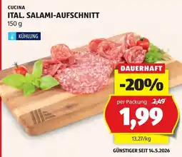 Hofer ITAL. SALAMI-AUFSCHNITT Angebot