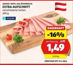 Hofer Extra-aufschnitt Angebot
