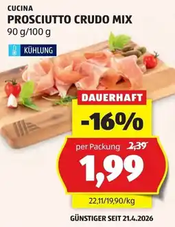 Hofer Cucina prosciutto crudo mix Angebot