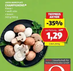 Hofer Hofer marktplatz Angebot