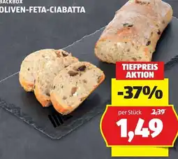 Hofer Backbox oliven-feta-ciabatta Angebot